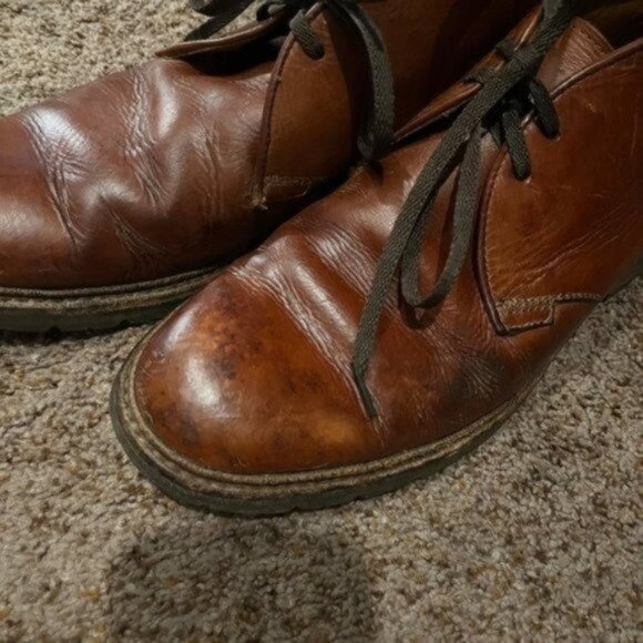 Frye Mens Brown Leather Chukka Boot Tie Size 9 main image 9
